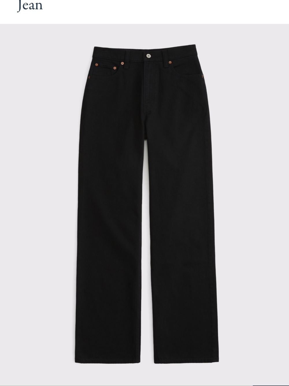 Abercrombie & Fitch Black 90’s Relaxed Curve Love Women’s Jean